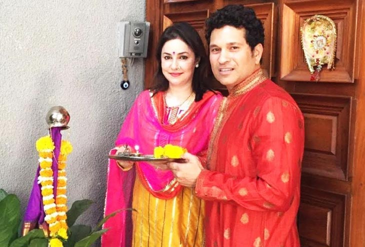 sachin tendulkar and his wife