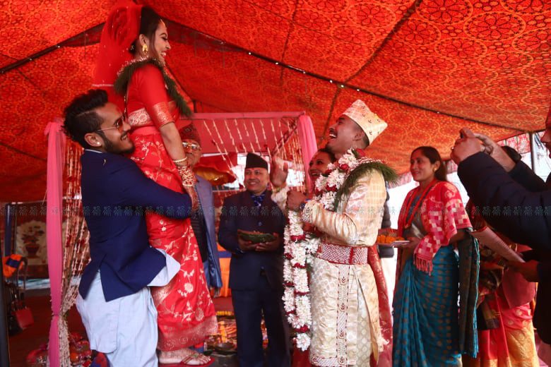 Sompal Kami weds Pratibha Ghimire. 